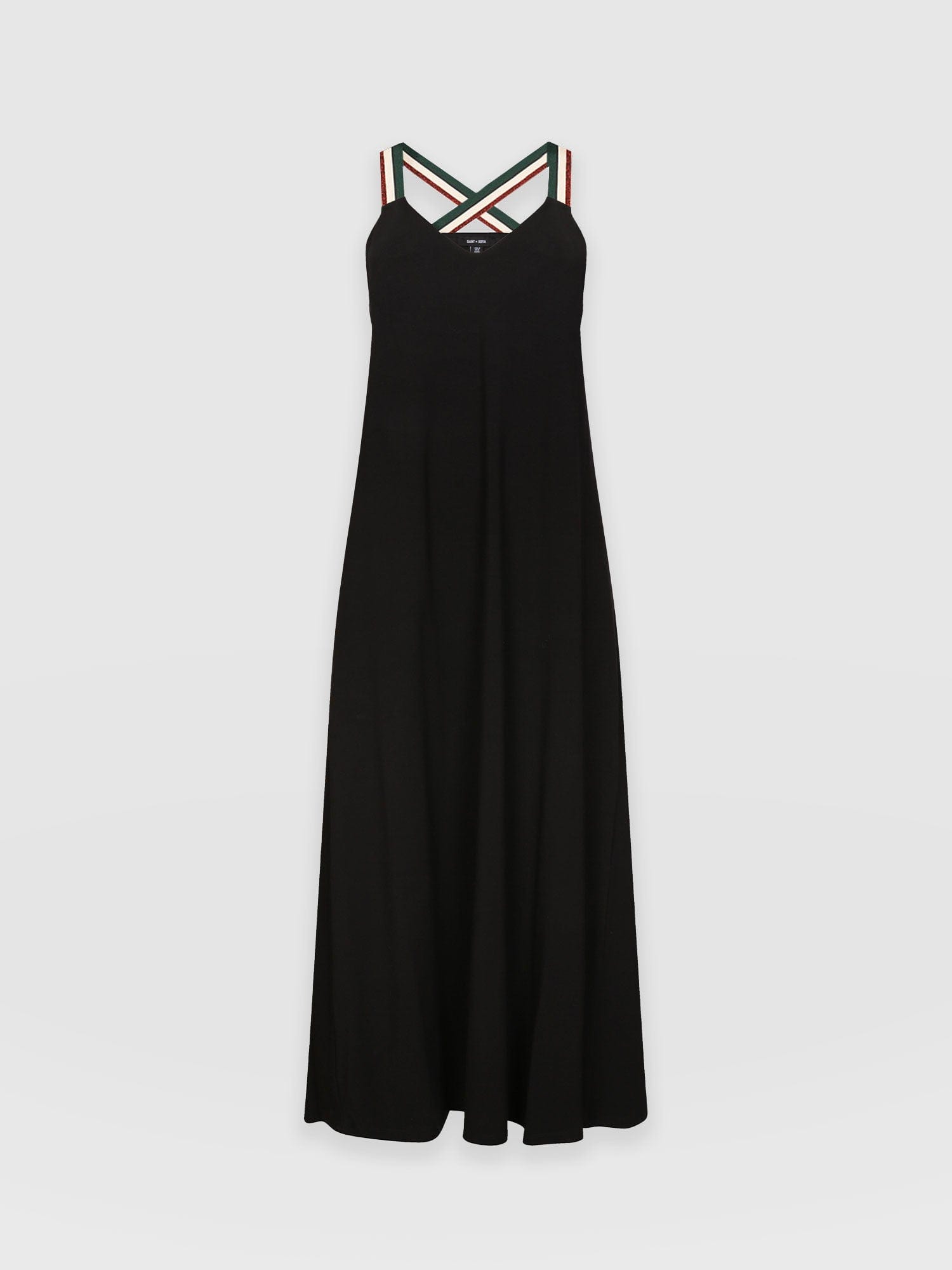 Sunset Dress Black Red Lurex - Women's Dresses | Saint + Sofia® USA